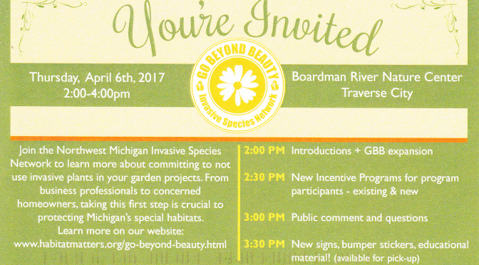 Michigan Invasive Species Network Spring Meeting – April 6, 2017